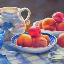 Схема вышивки «Персики»