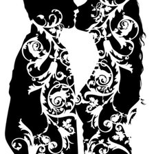 Схема вышивки «поцелуй»