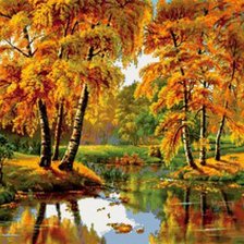 Схема вышивки «ЗОЛОТАЯ ОСЕНЬ»