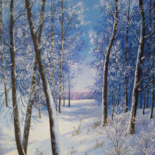 Схема вышивки «зима»