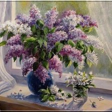 Схема вышивки «серия "сирень"»