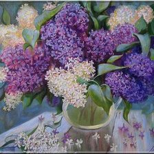 Схема вышивки «серия "сирень"»