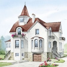 Схема вышивки «дом 7»