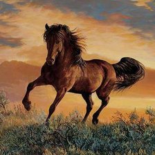 Схема вышивки «лошадь»