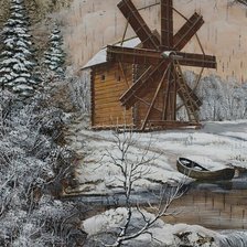 Схема вышивки «мельница»