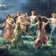 Схема вышивки «хоровод»