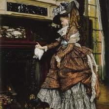 Схема вышивки «Аристократы  у камина»