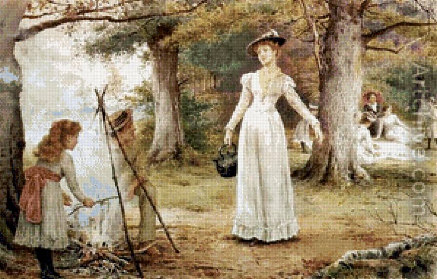 пикник - люди природа - предпросмотр