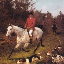 Схема вышивки «охота»