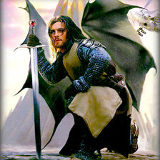 Схема вышивки «рыцарь»