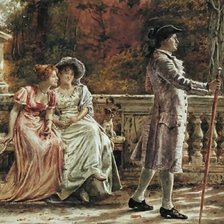 Схема вышивки «Аристократы  встреча»