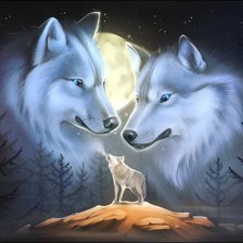 Схема вышивки «полнолуние»