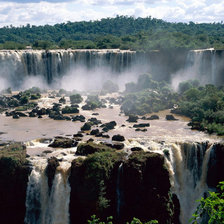 Схема вышивки «водопад вода»
