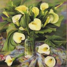 Схема вышивки «Каллы»