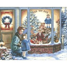 Схема вышивки «Магазин игрушек»