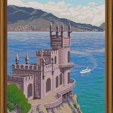 Схема вышивки «ласточкино гнездо»