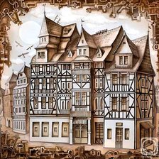 Схема вышивки «Дом»