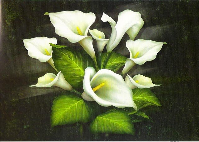 каллы бисером - оригинал