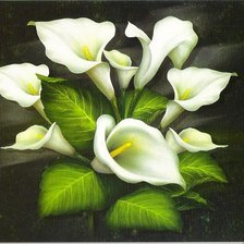 каллы бисером