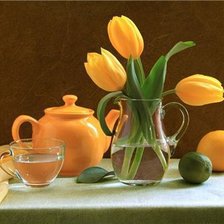 Схема вышивки «чай с лимоном»