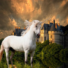 Схема вышивки «Единорог»