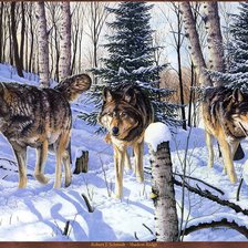 Схема вышивки «на охоту»