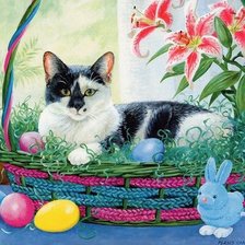 Схема вышивки «асхальный кот»