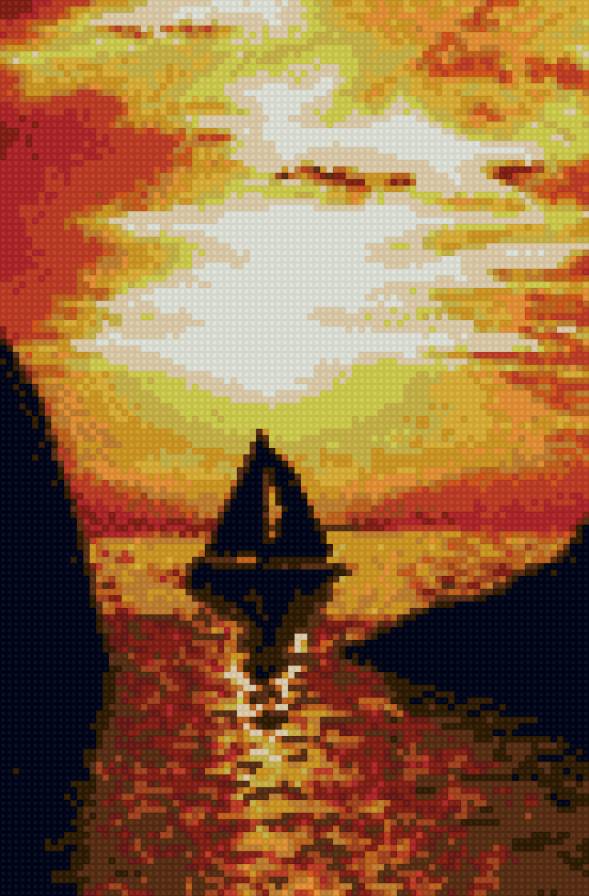 в лучах заката - предпросмотр