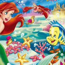 Схема вышивки «русалочка»