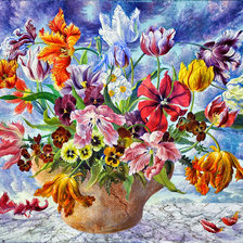 Схема вышивки «букет»