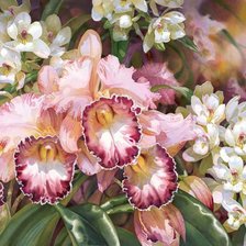 Схема вышивки «цветы»