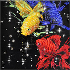 Схема вышивки «рыбки»