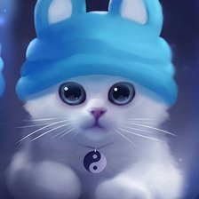 Схема вышивки «котенок»