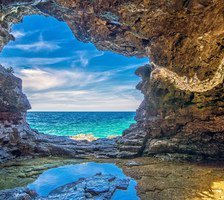 Схема вышивки «море»