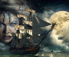 Схема вышивки «коробли»