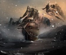 Схема вышивки «коробли»