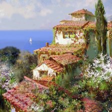 Схема вышивки «италия»