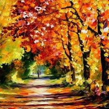 Схема вышивки «Л. Афремов , Осень»