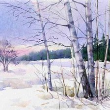 Схема вышивки «Зима»