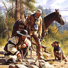 Схема вышивки «люди отдых»