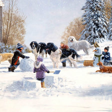 Схема вышивки «дети»