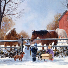 Схема вышивки «дети»