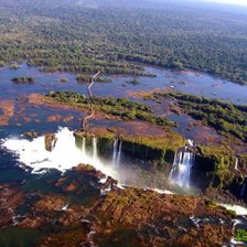 Схема вышивки «водопад вода»