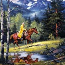 Схема вышивки «индейцы»