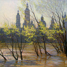 Схема вышивки «весенний паводок»