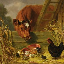 Схема вышивки «жывет тут курочка»