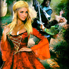 Схема вышивки «битва за честь дамы»