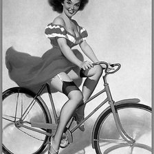 Схема вышивки «Домохозяйка 50-х»