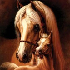 Схема вышивки «коні 3»