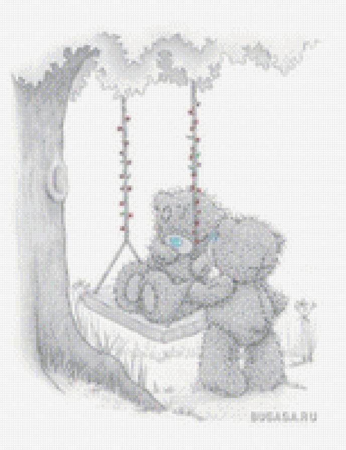 Медвежата на качелях - медвежата - предпросмотр